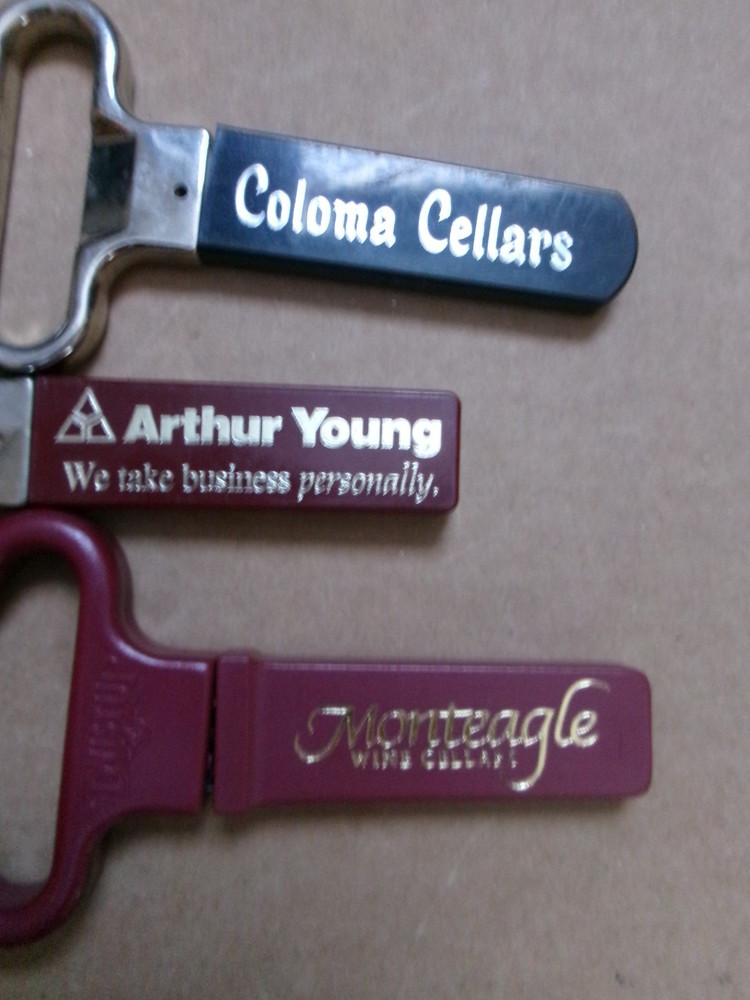 Five Vintage Cork Puller Lot Advertising
