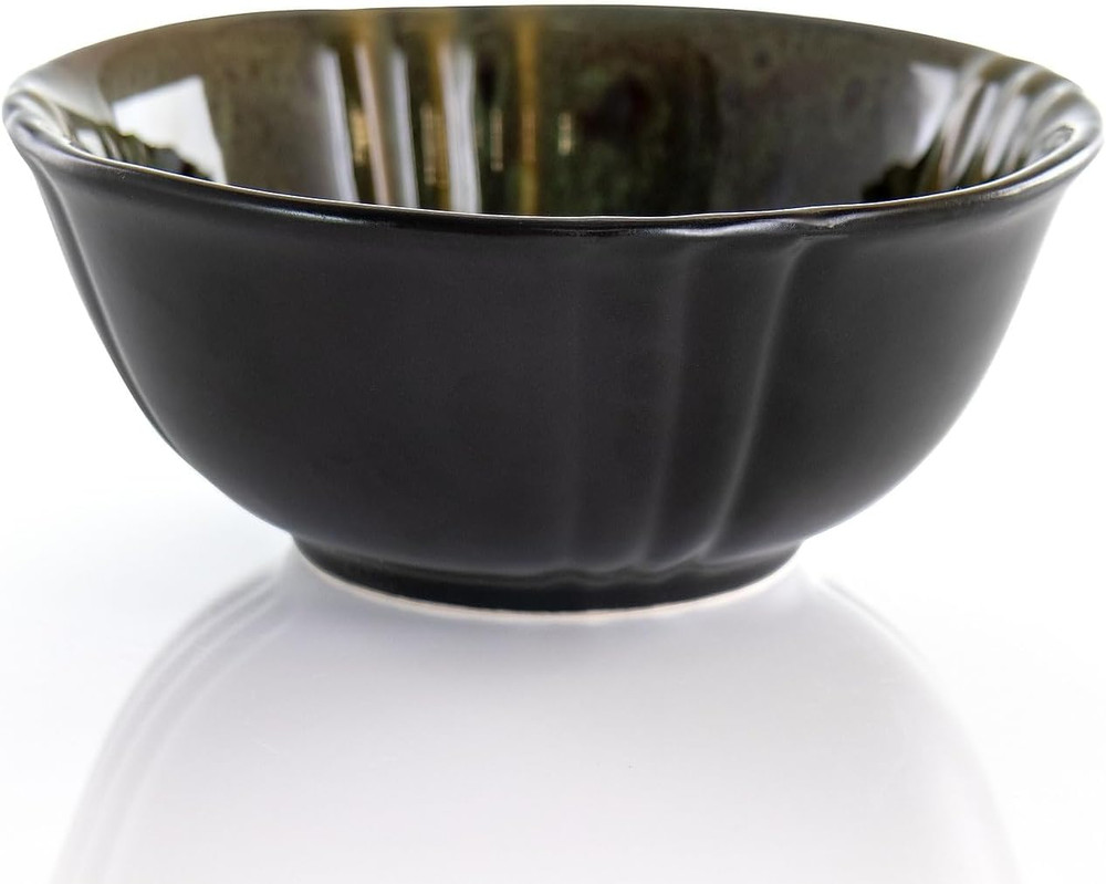 Stoneware round Oval Dinnerware Dish Set, Jade Green