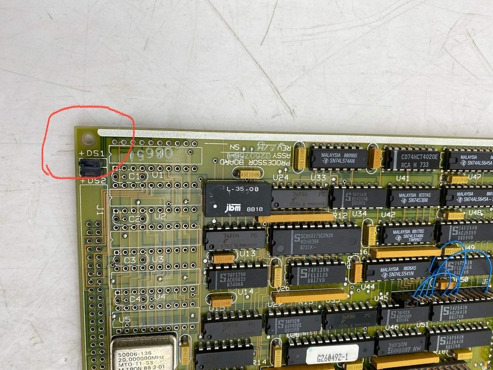 Raytheon G260755-1 Pathfinder ST M34 PCB Processor Board (Missing Clasp-For Part