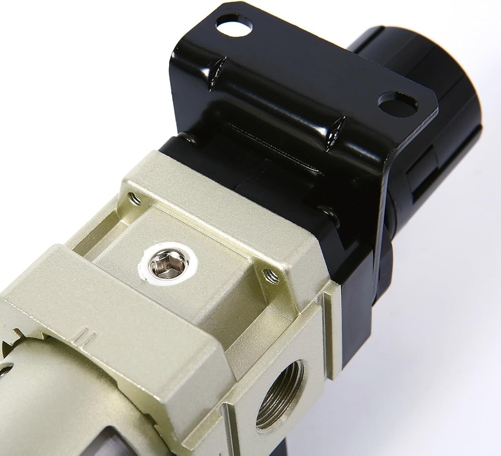 Compressed Air Regulator Piggyback with Poly Bowl