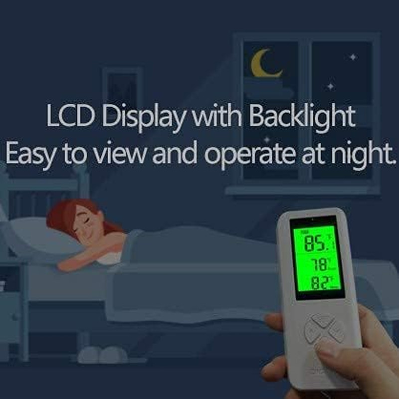 Wireless Temperature Controller Digital Plug-in Thermostat Outlet Remote Control