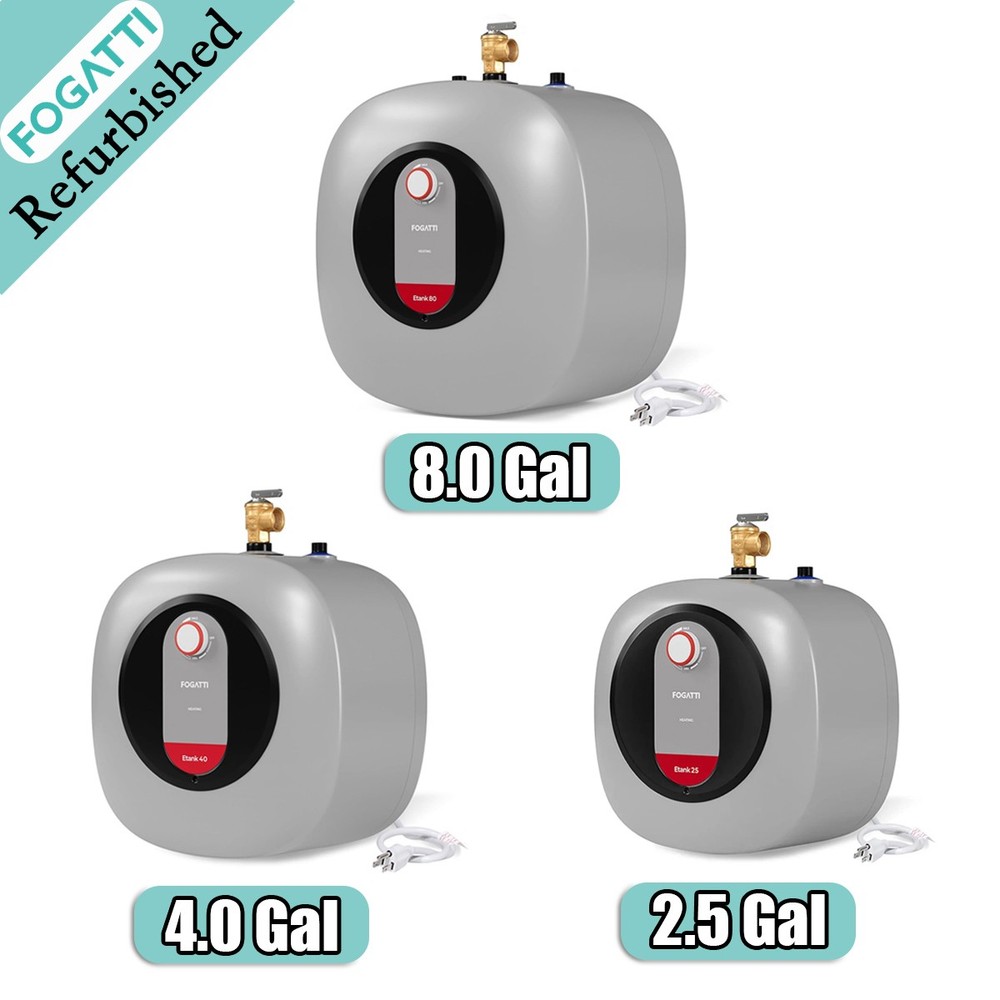 2.5/4.0/8.0 Gal Electric MINI Tank Water Heater Compact Storage RVs Kitchen Sink