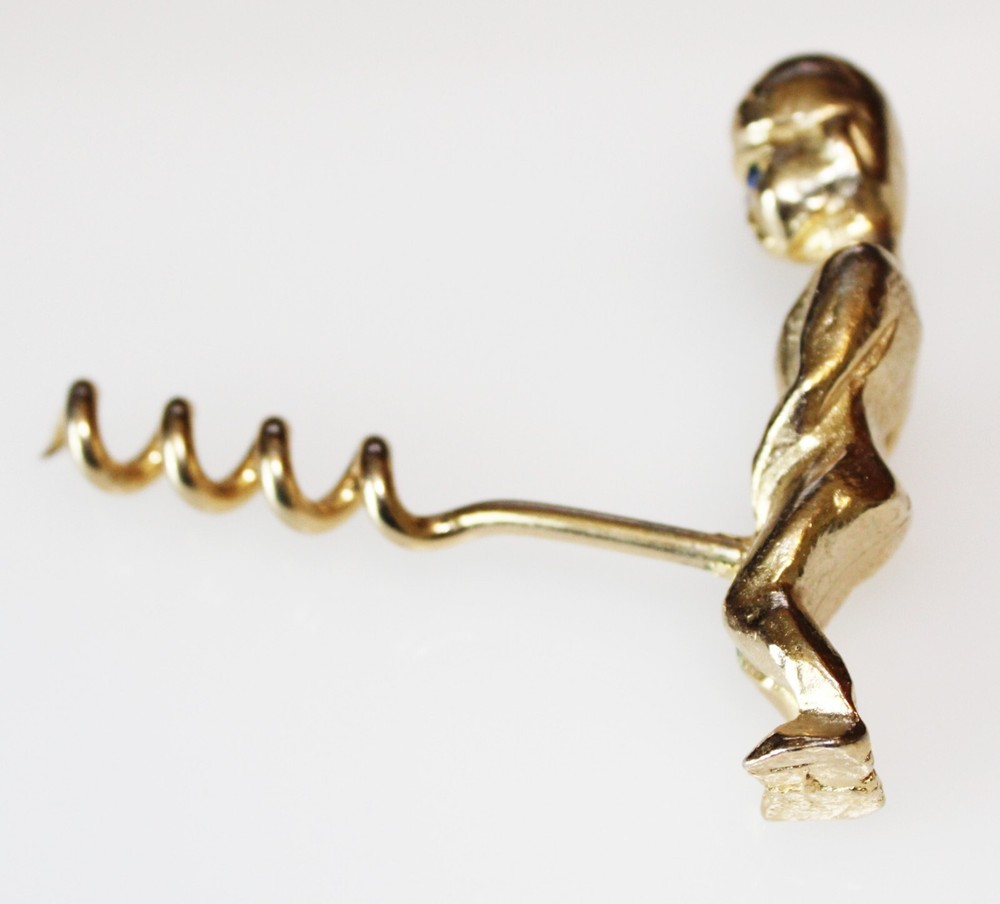 Metal Little Boy Corkscrew Wine Opener
