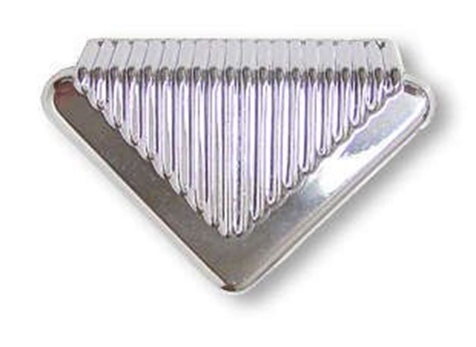 1-1/2" Art Deco Pull Chrome