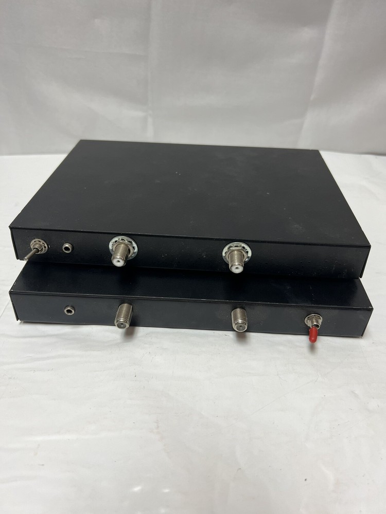 Set Top Coaxial Cable Boxes Unbranded Untested Toggle Switch Set of 2