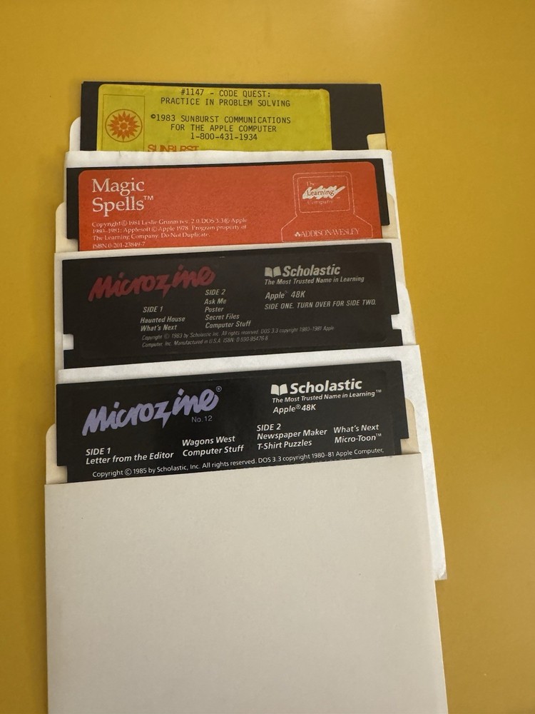 Apple II Educational Games Software  Lot