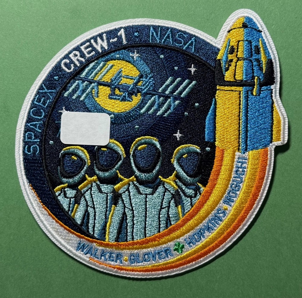 CREW-1 AUTHENTIC SPACEX SPACE X EMPLOYEE NUMBERED PATCH 🚀