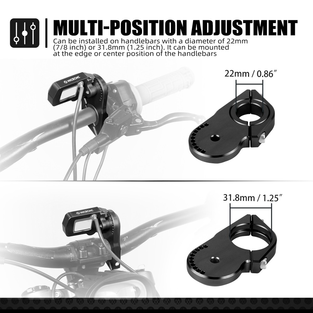 Adjustable Digital Display Relocation Bracket Mount For Surron Light Bee X S LBX