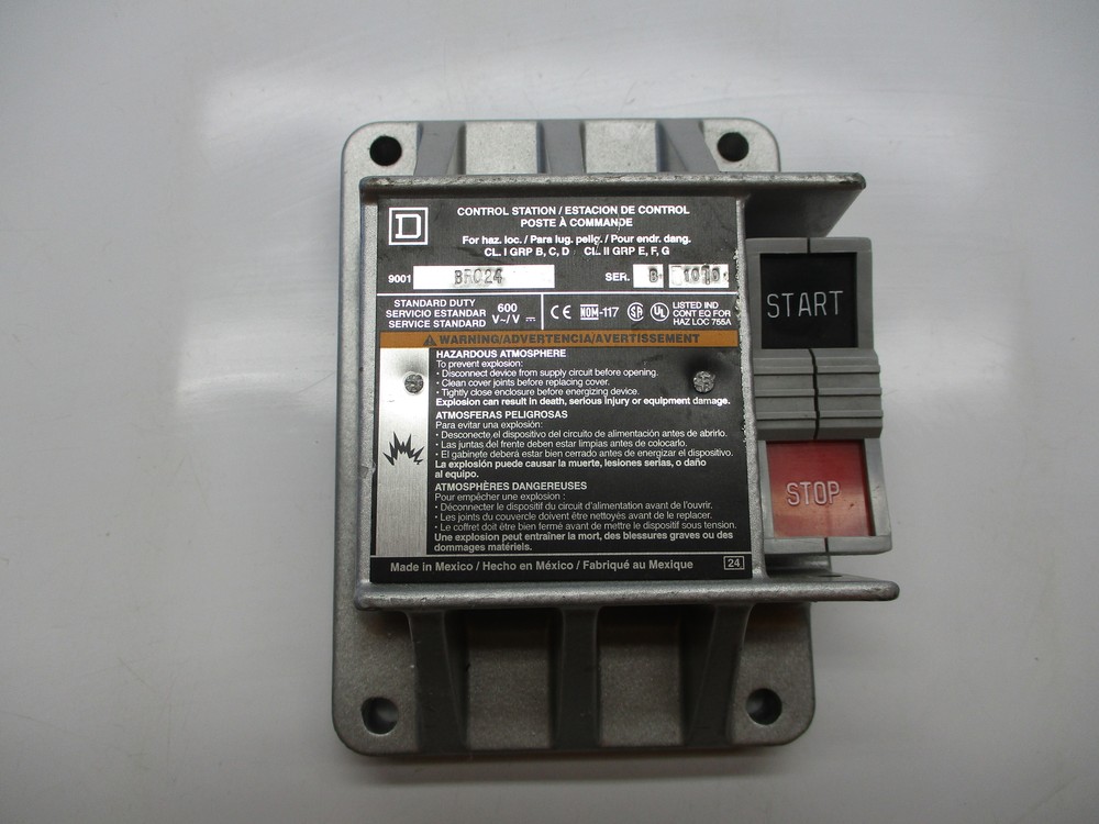 SQUARE D 9001BR024 SER.B CONTROL STATION NSNP