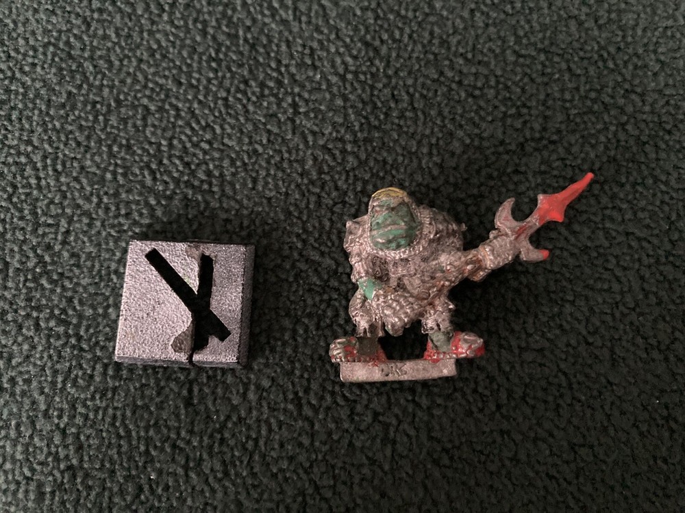 Warhammer Fantasy Command Group Champion Orc 1988 - Metal OOP