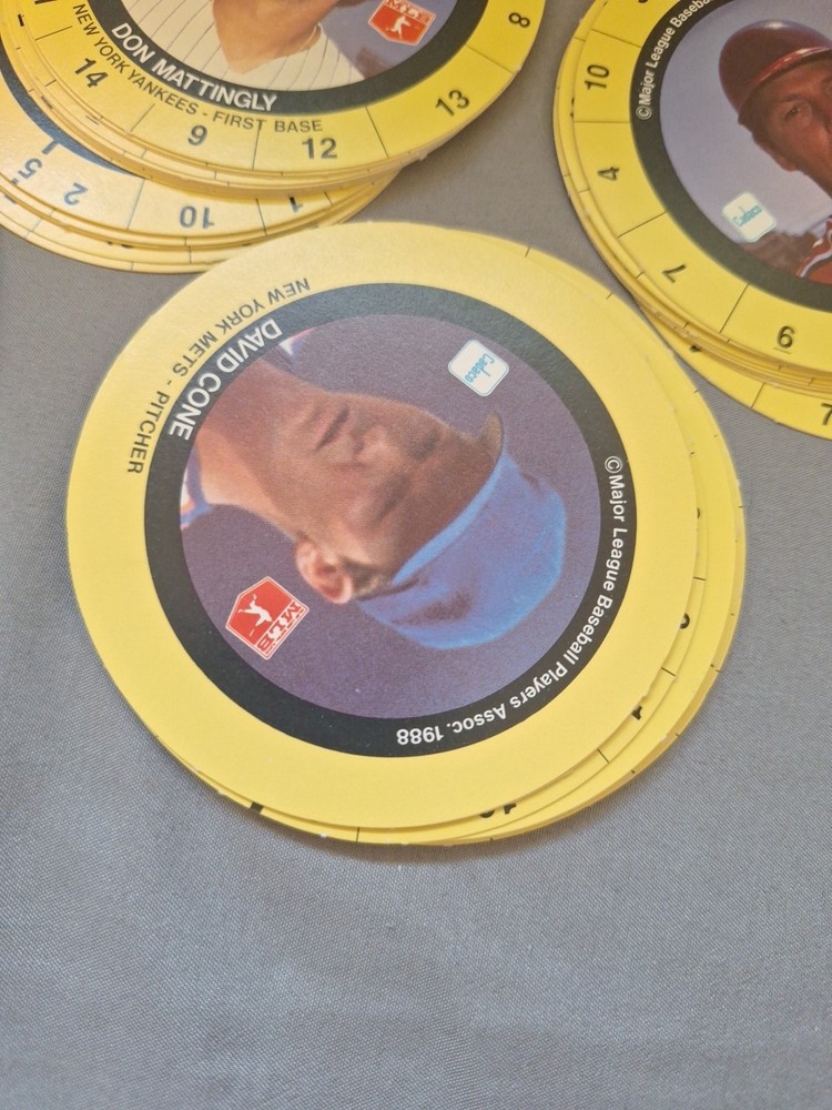 1988 Cadaco All-Star Baseball 62 Player Discs