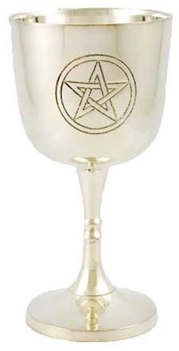 4" Pentagram Altar Ritual Goblet Chalice!