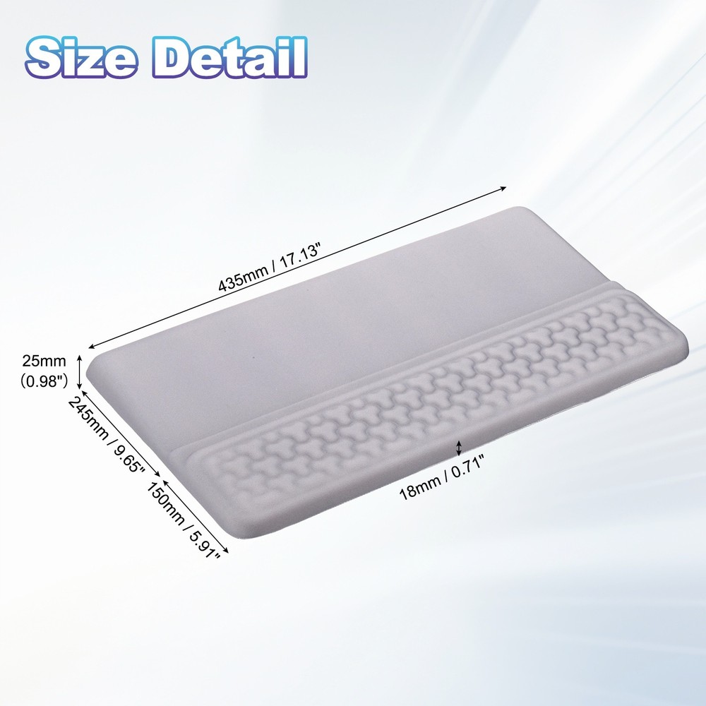 Computer Keyboard Stand with Wrist Rest, Computer Wrist Support, Gray