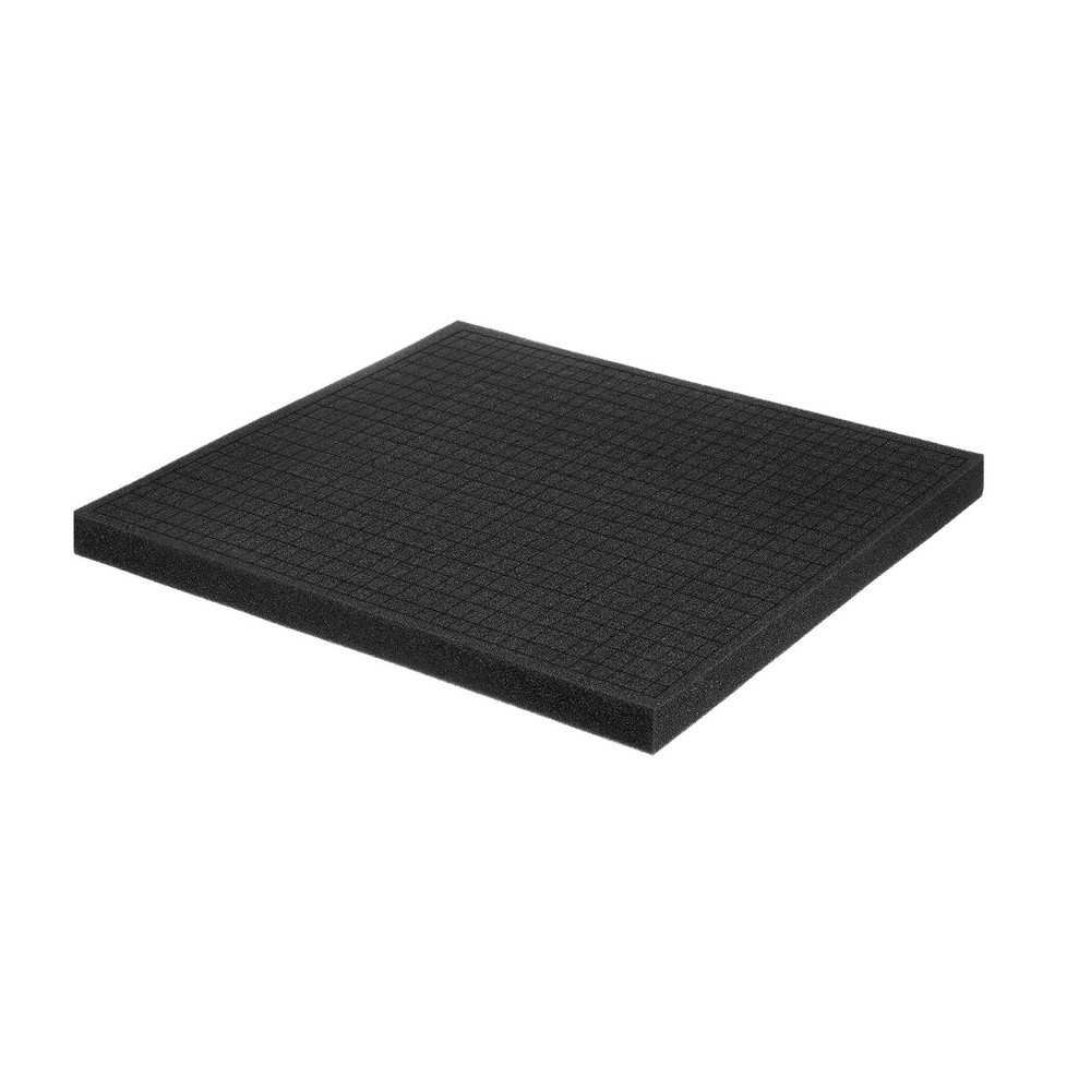 Polyurethane Foam Inserts, 12"Lx12"Wx1"T Packing Sheets Pre Cut(Black)