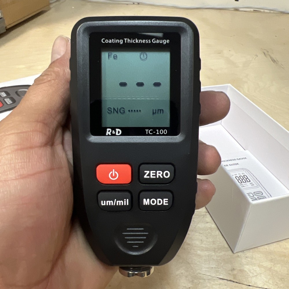 Coating Thickness Gauge TC-100 With Zero Calibration Function LCD Display Good