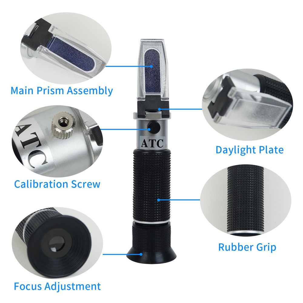 0-32% Brix Meter Refractometer with ATC, Brix Refractometer,Lab Refractometer Fo