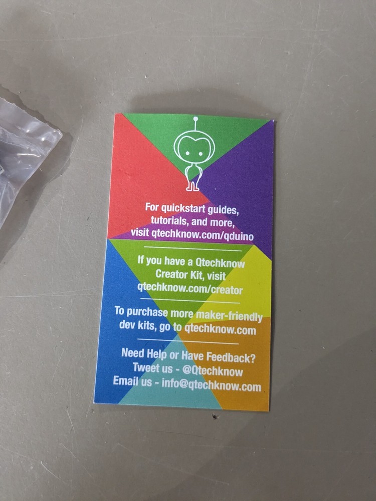 4x Qduino Mini Arduino Dev Board Kickstarter !Charity!