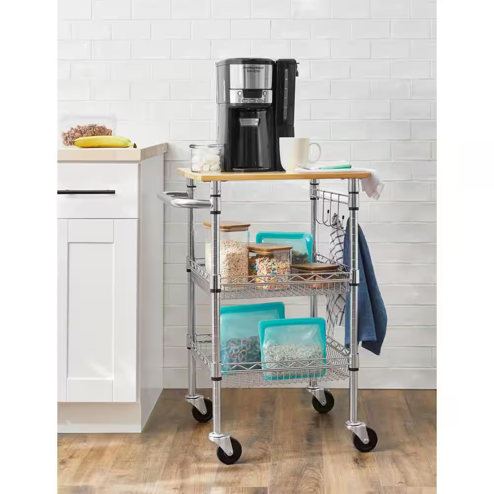 BrewStation 12- Cup Programmable Black Drip Coffee Maker with Removable Water