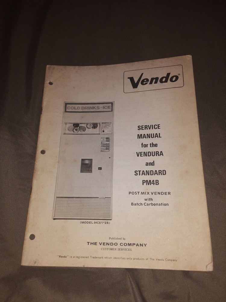 1968 Vendo Vendura & PM4B Service Manual