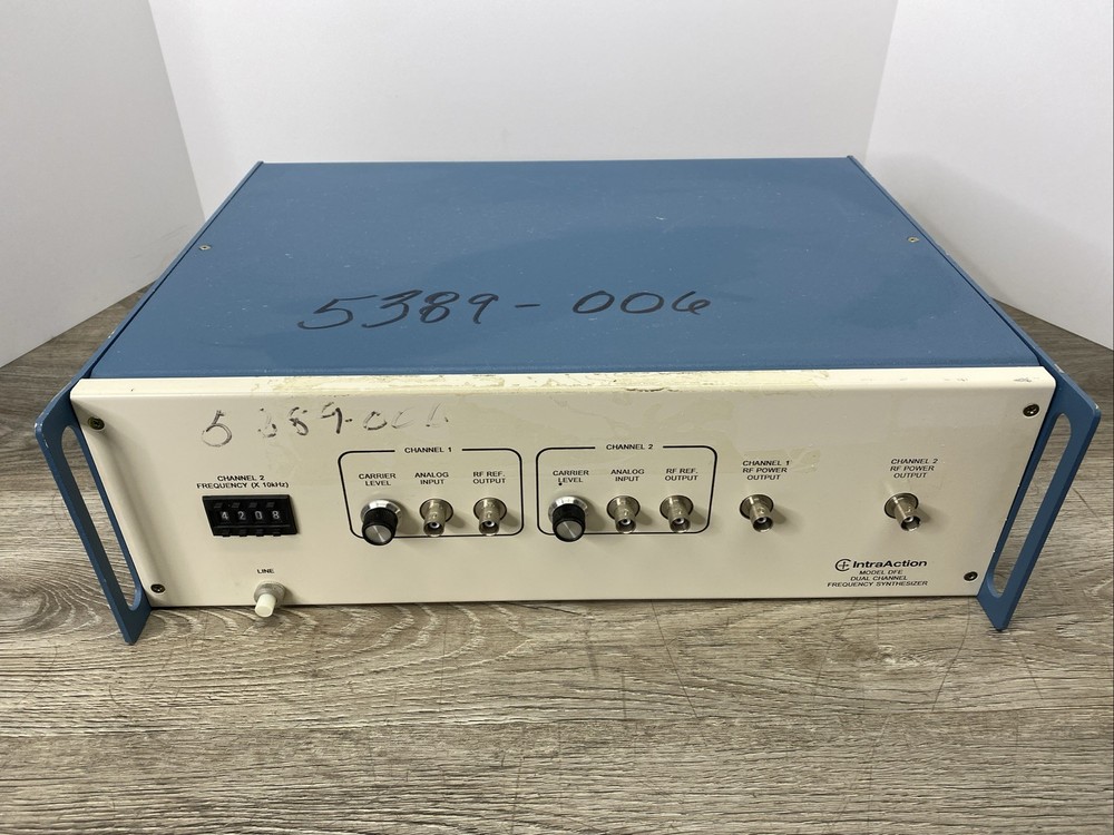 IntraAction DFE-404A4 Model DFE Dual Channel Frequency Synthesizer *Tested Read*