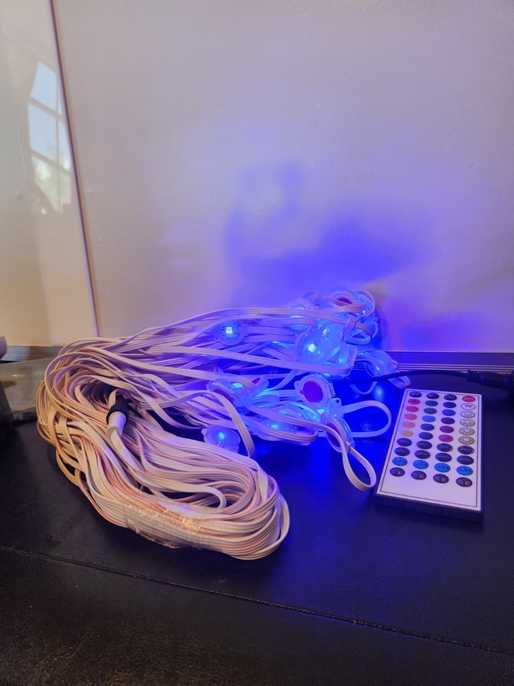 RGB LED Multicolor Waterproof Outdoor String Light with Remote