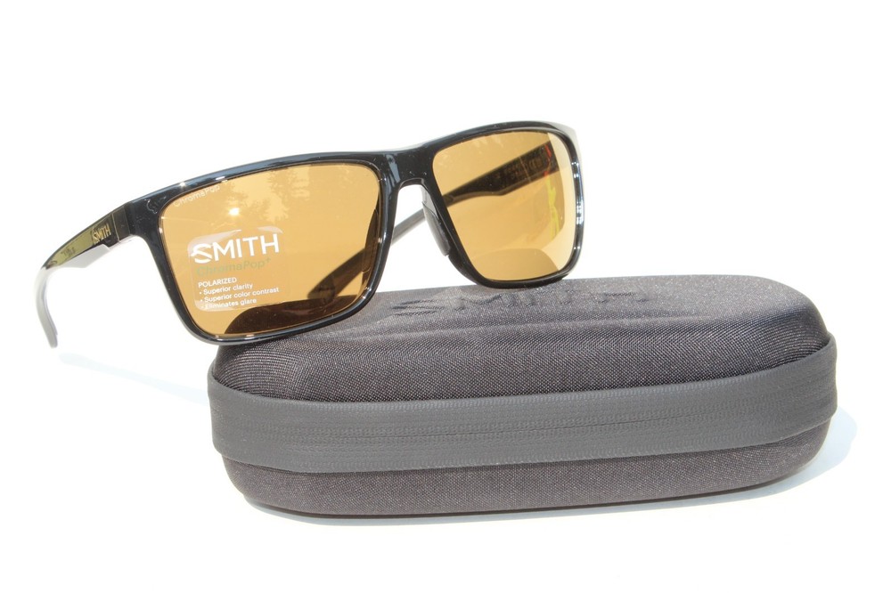SMITH OPTICS Riptide POLARIZED Sunglasses Black/ChromaPop+ Bronze $229