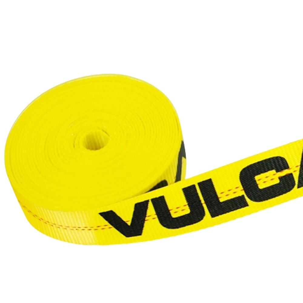 VULCAN Winch Strap - Flat Hook - 2" x 27', 4 Pack - 3300 lbs SWL