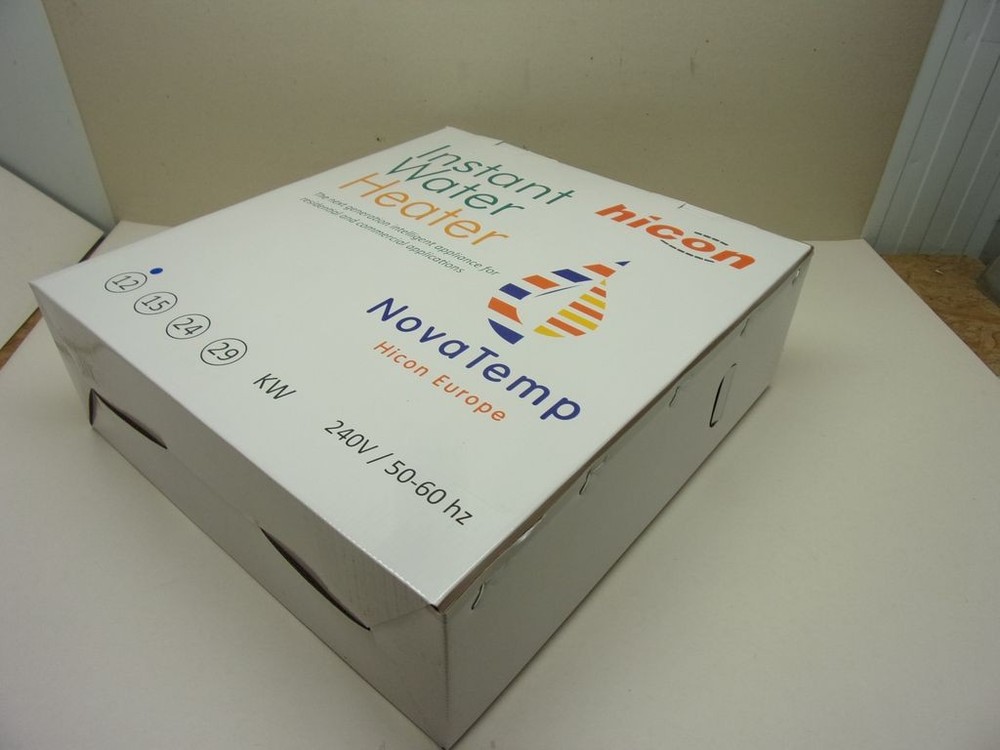 Hicon Nova Tempt Instant Water Heater, 12 kW, 2x240 VAC 50-60 Hz