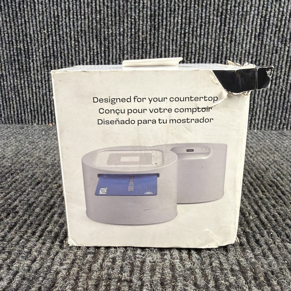 BOSSTAB White Countertop Pedestal Case 2nd Gen Dock for Square Reader
