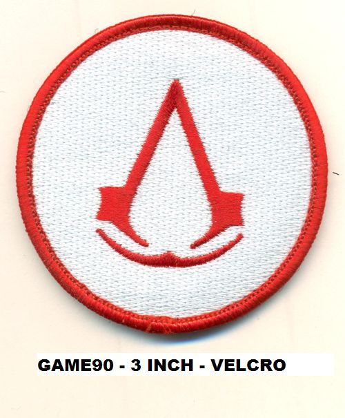 RED ASSASSINS CREED VEL-KRO PATCH - GAME90