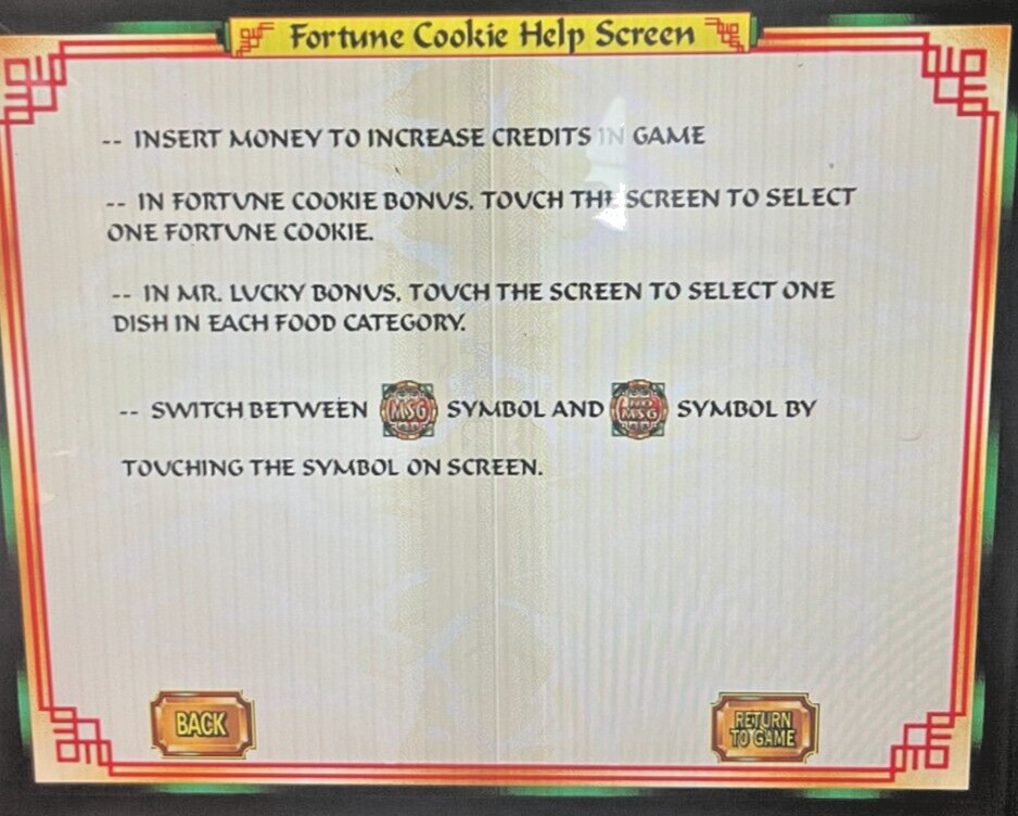 IGT I-GAME Fortune Cookies Software