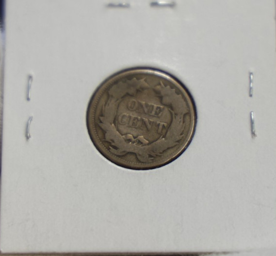 1857 US Flying Eagle 1c G (Cleaned)