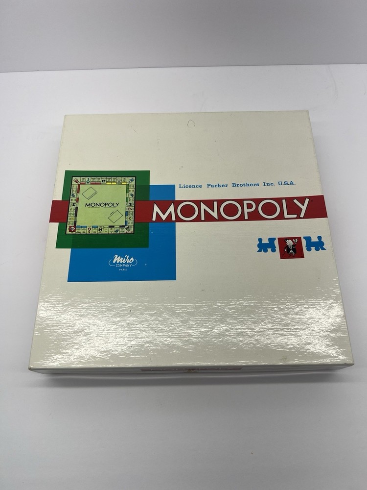 1961 Miro Company French Monopoly - Open Box - Complete