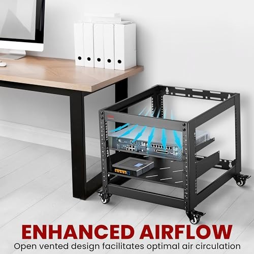 Pyle 10U Advanced Open Frame Server Rack