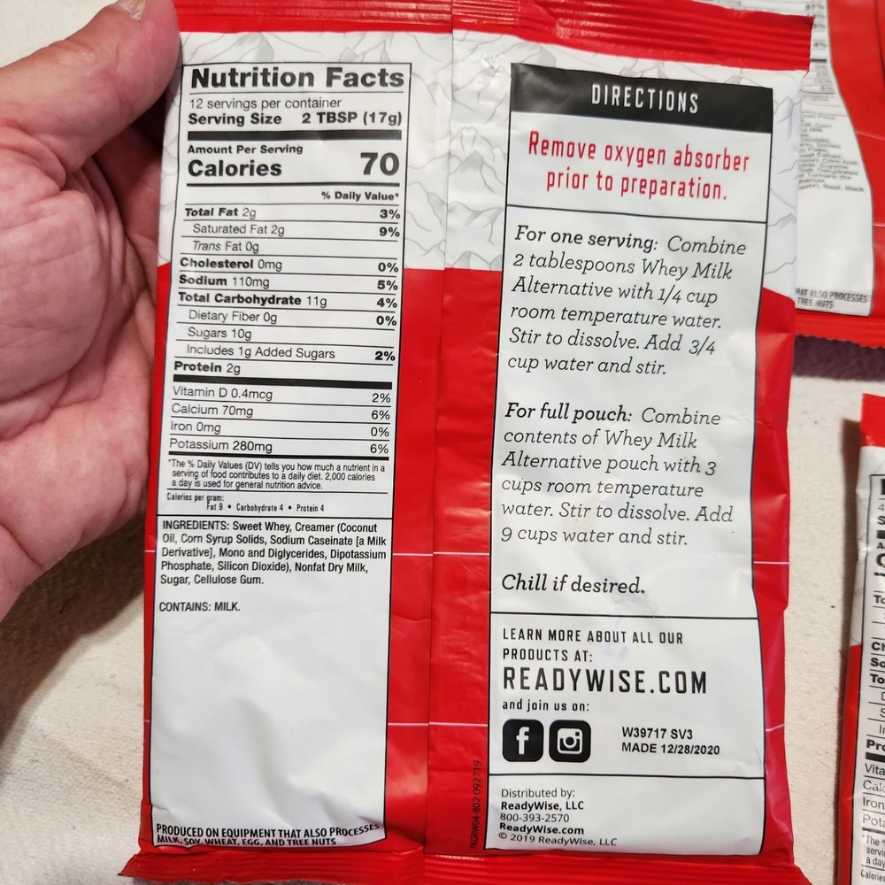 Ready Wise Meal Packets 4 Pack Assortment