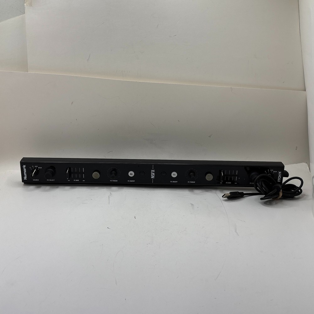 Black Numark Itch USB FX Strip DJ Effects Control Surface Controller NSFX AS-IS