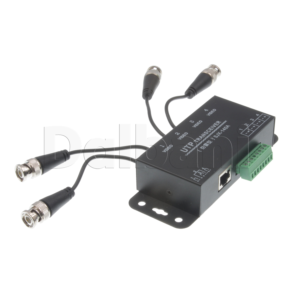 38-69-0084 4CH UTP Transceiver Coax over RJ45 with Cable