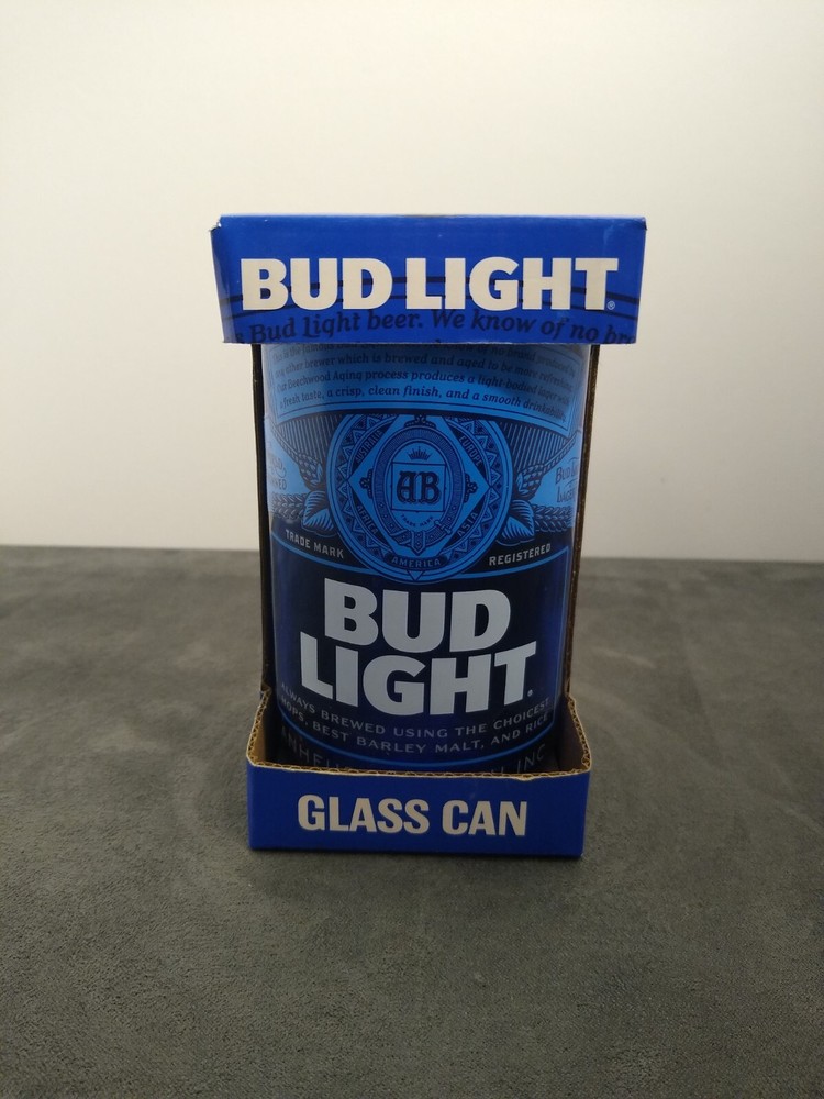 bud light 10 oz glass can