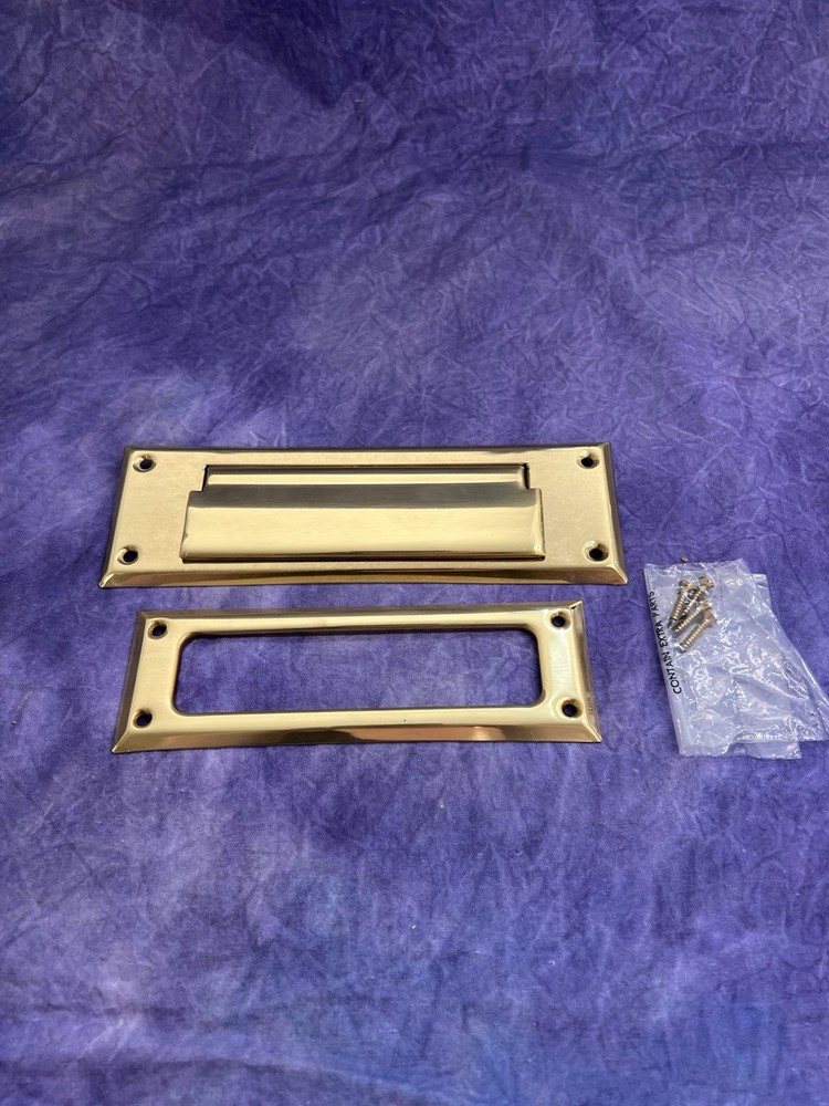 Baldwin Letter Box Plate Brass 0001-030