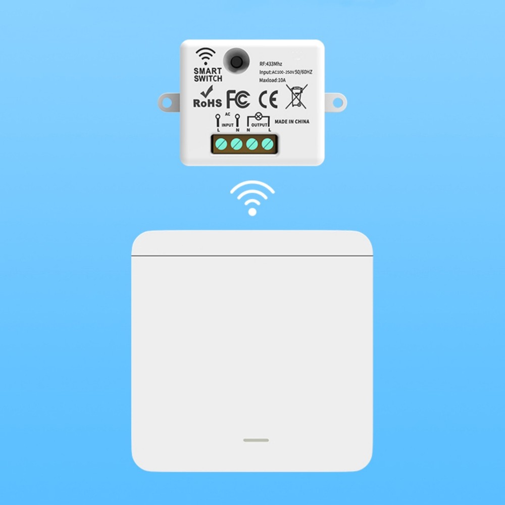 1Set 433MHz Wireless Remote Control Switch Intelligent Lamps Receiver