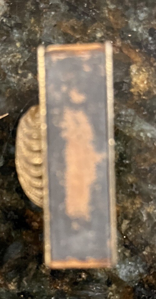 Vintage Seashell Metal Match Box Safe
