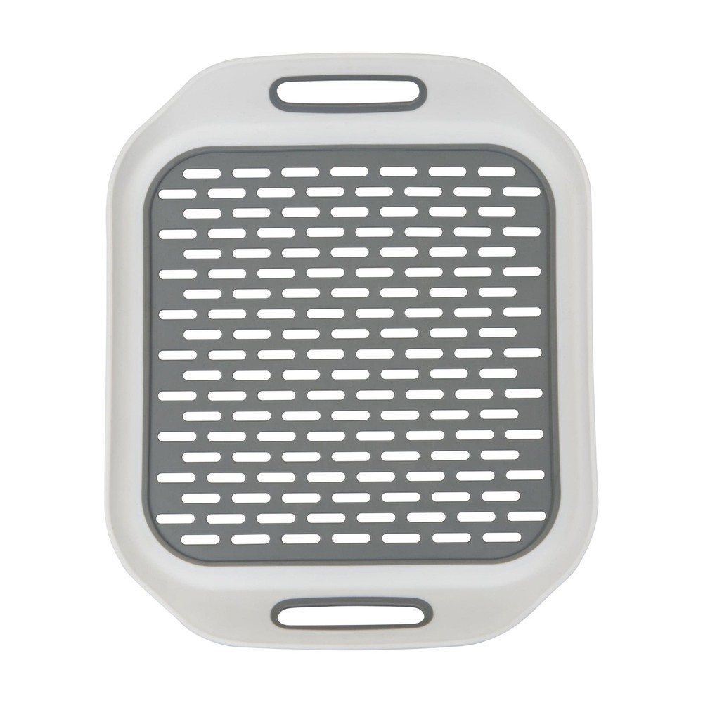 Kitchen Details Self Draining Hammock-Lift Plastic Sink Mat, 14.4" x 12.2"