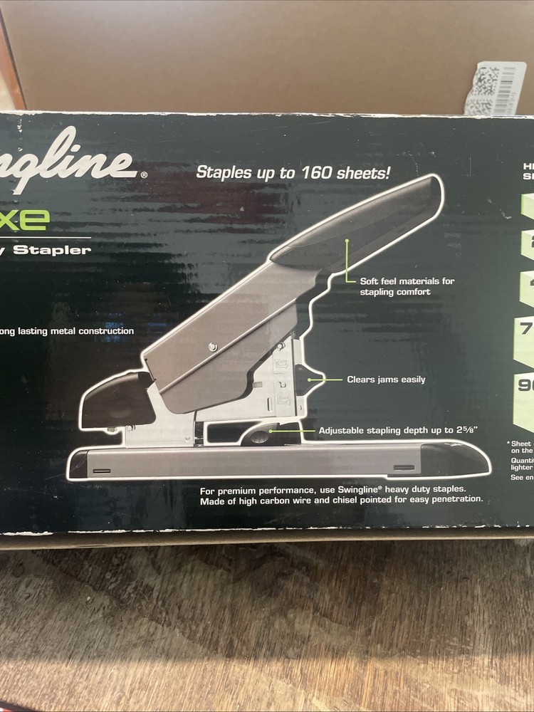 Swingline Heavy Duty Model 39005 160 Sheets High Capacity Stapler Open Box