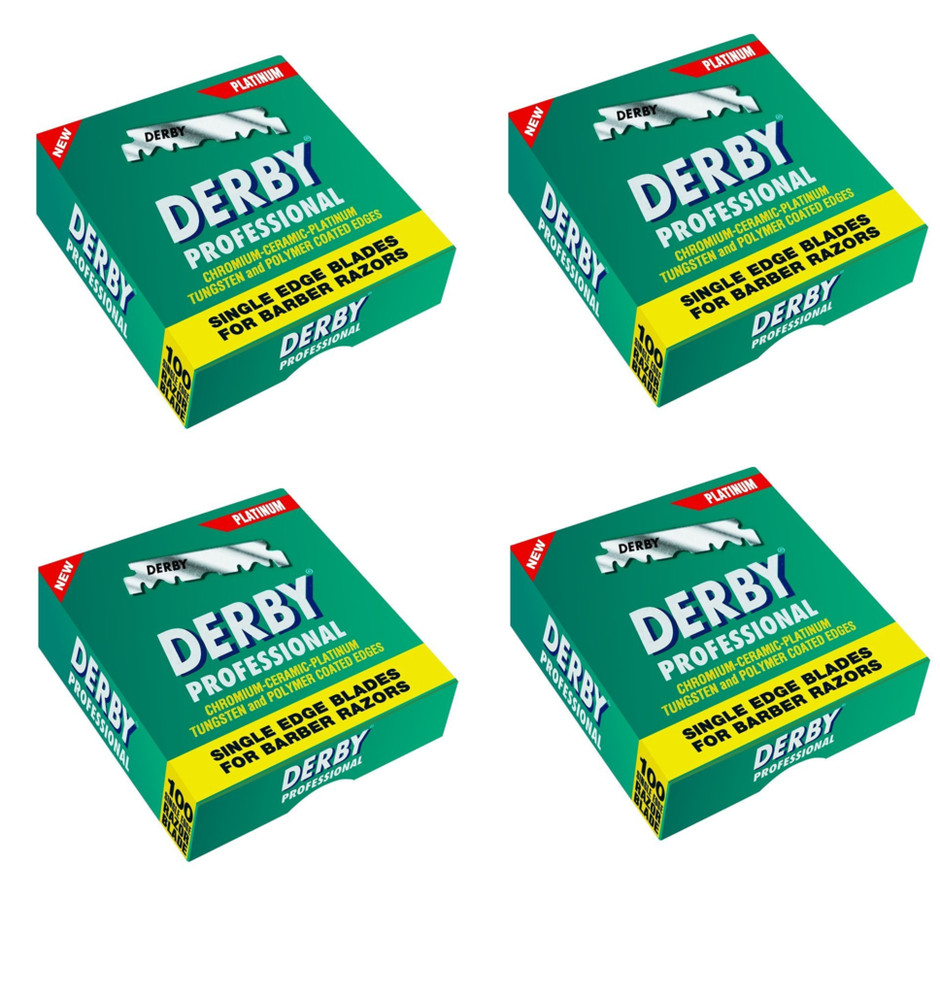 Pack 4 Derby Single Edge Razor Blade 100/P