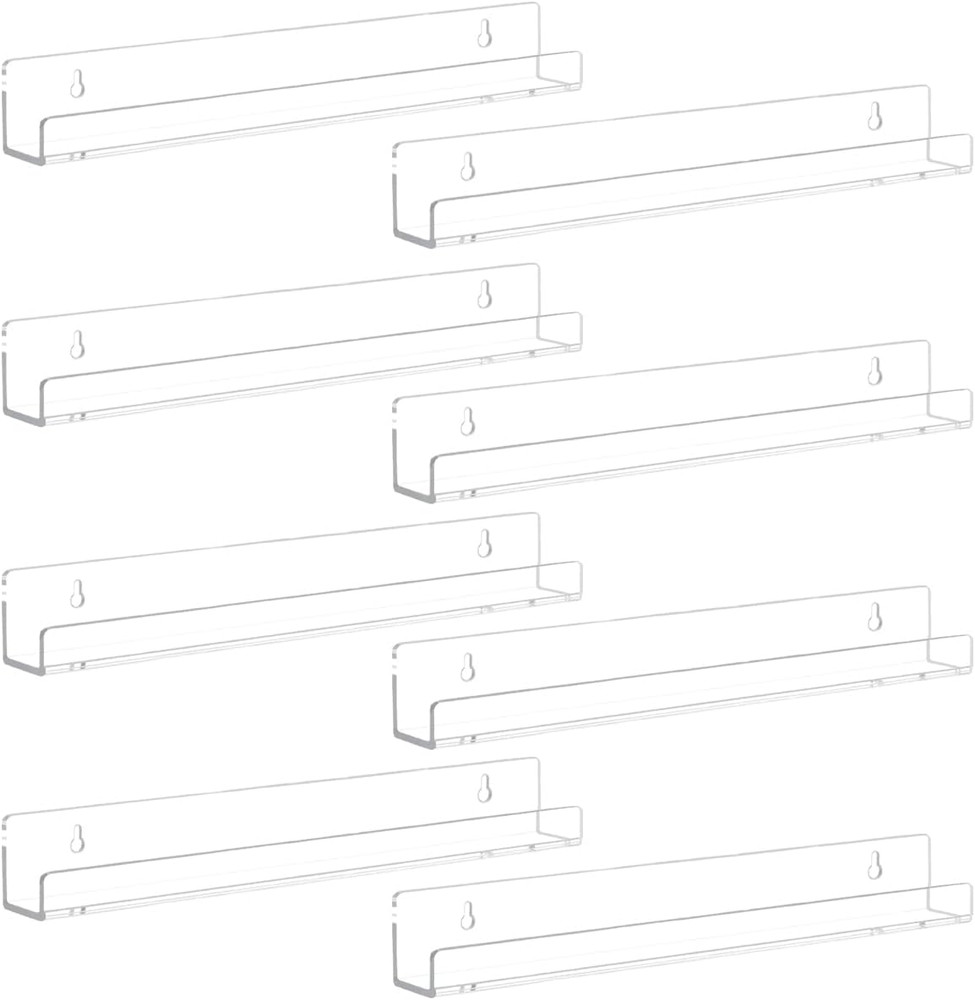 Paquete de 8 estantes de pared