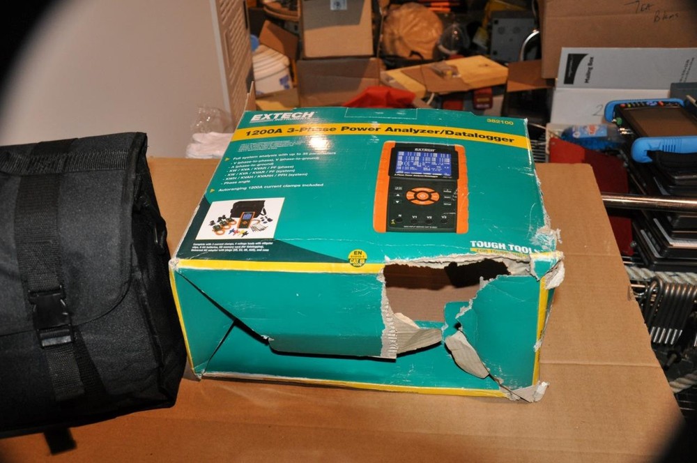 Extech 1200A 382100 3-Phase Power Analyzer/Datalogger Kit