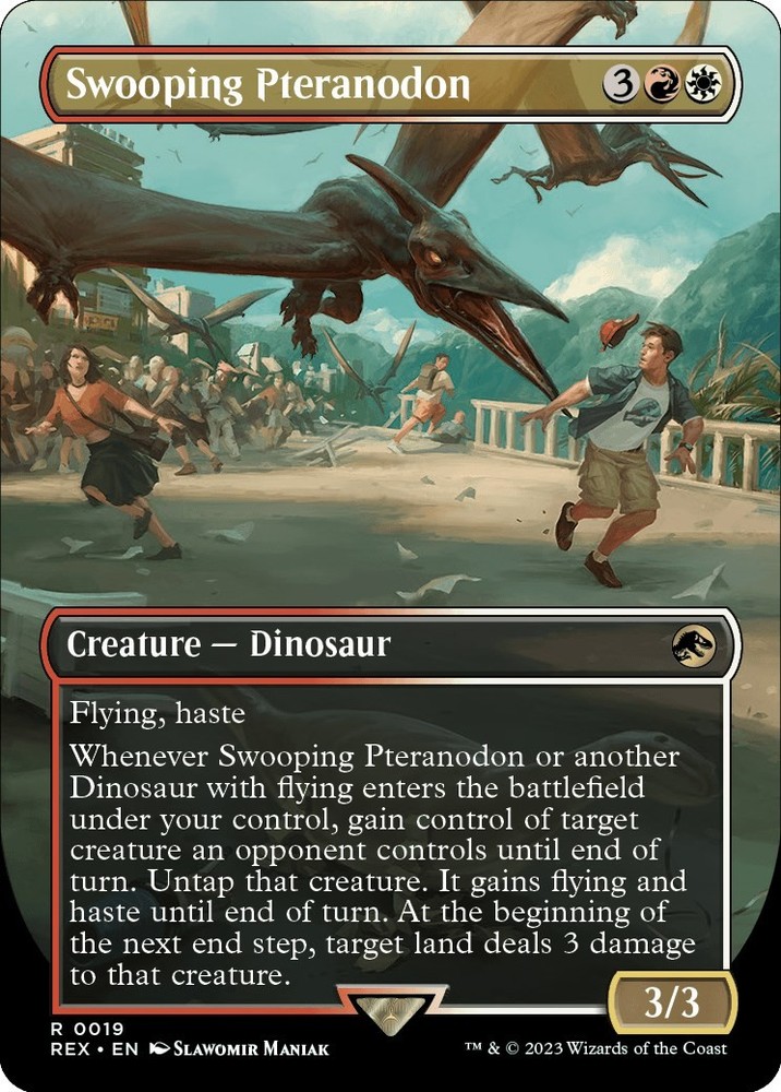 Swooping Pteranodon (Borderless) #19 ** (NM) - Universes Beyond: Jurassic Wor...