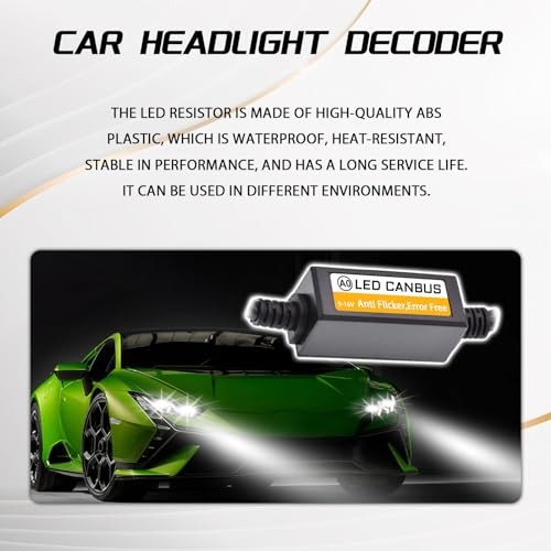 2PCS Car LED Headlight Decoder Blinker Resistor Hid LED Conversion Kit 9007