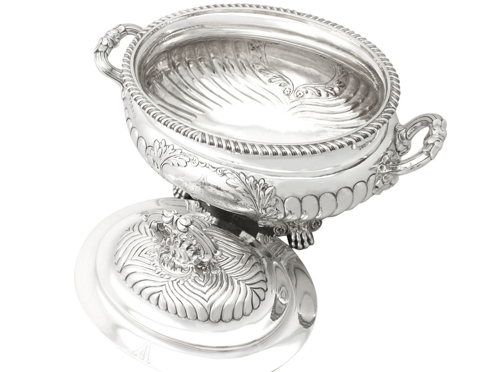 Antique Sterling Silver Soup Tureen