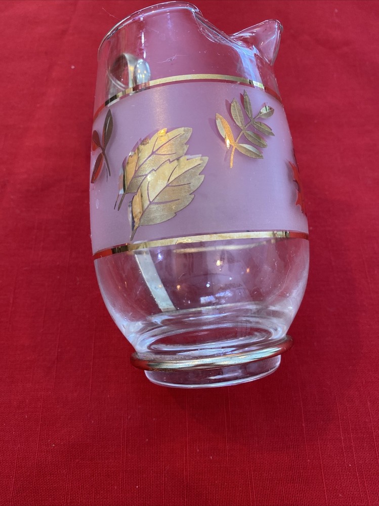 Libbey Footed Cordial Glasses & Small Pitcher